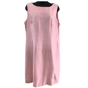 Perceptions by Irene B pink linen shift dress size 12